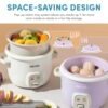 AROMA ARC-302CUL Rice Cooker Review Compact Design with Pop-Up Food Steamer