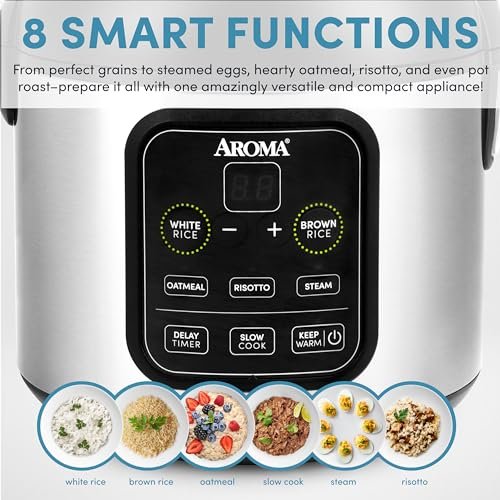 AROMA ARC-994SB Rice Cooker Review Durable 8-Cup Capacity with Multi-Function Features AROMA ARC-994SB Rice Cooker Review Durable 8-Cup Capacity with Multi-Function Features