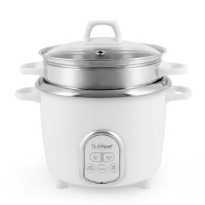 Aroma Housewares NutriWare 14-Cup (Cooked) Digital Rice Cooker and Food Steamer, White Aroma Housewares NutriWare 14-Cup (Cooked) Digital Rice Cooker and Food Steamer, White