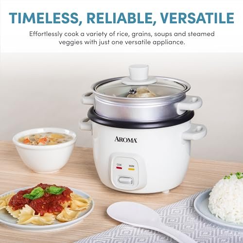 AROMA Rice Cooker ARC-302-1NG Review Compact, Multi-Functional Cooking for Small Meals