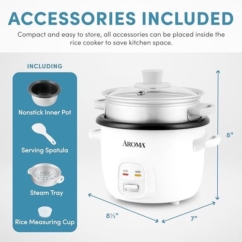 AROMA Rice Cooker ARC-302-1NG Review Compact, Multi-Functional Cooking for Small Meals