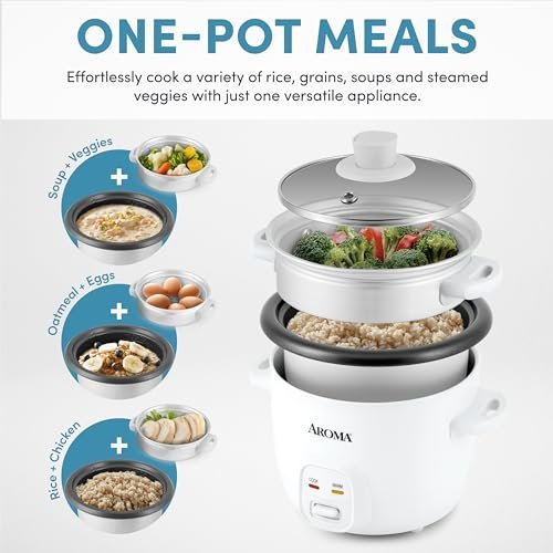 AROMA Rice Cooker ARC-302-1NG Review Compact, Multi-Functional Cooking for Small Meals