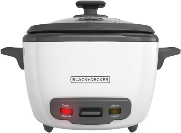 BLACK+DECKER 16-Cup Rice Cooker, 8-Cup Uncooked Rice, Steaming Basket, Removable Non-Stick Bowl, One Touch, Keep Warm BLACK+DECKER 16-Cup Rice Cooker, 8-Cup Uncooked Rice, Steaming Basket, Removable Non-Stick Bowl, One Touch, Keep Warm