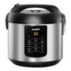 COMFEE' Compact Rice Cooker, 6-in-1 Stainless Steel Multi Cooker, Slow Cooker, Steamer, Saute, and Warmer, 2 QT, 8 Cups Cooked(4 Cups Uncooked), Brown Rice, Quinoa and Oatmeal,...
