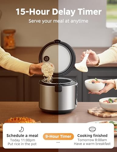 COMFEE' Compact Rice Cooker Review Multifunctional 6-in-1 Stainless Steel Cooker for Small Meals