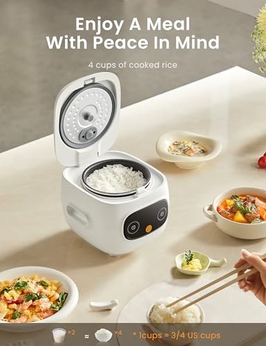 COMFEE' Mini Rice Cooker Review Compact Design with 6 Cooking Functions for Versatile Meals