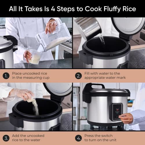 Commercial Stainless Steel Rice Cooker TK Tartle Kitchen Review for Large Capacity Cooking