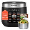 COSORI Rice Cooker 10 Cup, 24h Keep Warm, 18 Functions Fuzzy Logic Rice Maker with Stainless Steel Steamer Basket, Sauté, Slow Cooker, Black COSORI Rice Cooker 10 Cup, 24h Keep Warm, 18 Functions Fuzzy Logic Rice Maker with Stainless Steel Steamer Basket, Sauté, Slow Cooker, Black
