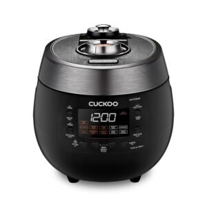 CUCKOO CRP-RT0609FB 6-Cup (Uncooked) / 12-Cup (Cooked) Twin Pressure Rice Cooker & Warmer with Nonstick Inner Pot, 14 Menu Options, Safe Steam Release, 3 Voice Guide, Auto Clean... CUCKOO CRP-RT0609FB 6-Cup (Uncooked) / 12-Cup (Cooked) Twin Pressure Rice Cooker & Warmer with Nonstick Inner Pot, 14 Menu Options, Safe Steam Release, 3 Voice Guide, Auto Clean...