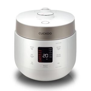 CUCKOO CRP-ST0609FW 6-Cup (Uncooked) / 12-Cup (Cooked) Twin Pressure Rice Cooker & Warmer with Nonstick Inner Pot, 16 Menu Options, 3 Voice Guide, Auto Clean (White) CUCKOO CRP-ST0609FW 6-Cup (Uncooked) / 12-Cup (Cooked) Twin Pressure Rice Cooker & Warmer with Nonstick Inner Pot, 16 Menu Options, 3 Voice Guide, Auto Clean (White)