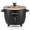 Elite Gourmet ERC003B Electric Rice Cooker with Automatic Keep Warm Makes Soups, Stews, Grains, Hot Cereals, 6 Cups Cooked (3 Cups Uncooked), Black Elite Gourmet ERC003B Electric Rice Cooker with Automatic Keep Warm Makes Soups, Stews, Grains, Hot Cereals, 6 Cups Cooked (3 Cups Uncooked), Black