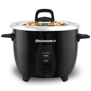 Elite Gourmet ERC2001BX 10-Cup Electric Rice Cooker with 304 Surgical Grade Stainless Steel Inner Pot, Makes Soups, Stews, Porridges, Grains and Cereals Elite Gourmet ERC2001BX 10-Cup Electric Rice Cooker with 304 Surgical Grade Stainless Steel Inner Pot, Makes Soups, Stews, Porridges, Grains and Cereals