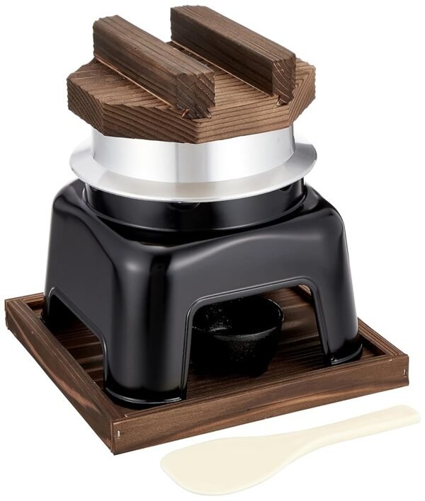 Endoshoji TKG QKM51 Tabletop Rice Pot, Fluorine Processed Pot Set, 1 Cooking, Fluorine Processed, Non-Stick, Delicious and Easy to Serve Rice, Can Be Used for Outdoor Use,...