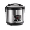 Hamilton Beach Digital Programmable Rice Cooker & Food Steamer, 14 Cups Cooked (7 Uncooked) With Steam & Rinse Basket, Stainless Steel (37548) Hamilton Beach Digital Programmable Rice Cooker & Food Steamer, 14 Cups Cooked (7 Uncooked) With Steam & Rinse Basket, Stainless Steel (37548)