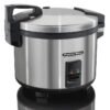 Hamilton Beach Proctor Silex Commercial 37560R Rice Cooker/Warmer, 60 Cups Cooked Rice, Non-Stick Pot, Hinged Lid, Stainless Steel Housing, 1 Year Warranty