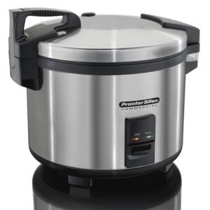 Hamilton Beach Proctor Silex Commercial 37560R Rice Cooker/Warmer, 60 Cups Cooked Rice, Non-Stick Pot, Hinged Lid, Stainless Steel Housing, 1 Year Warranty Hamilton Beach Proctor Silex Commercial 37560R Rice Cooker/Warmer, 60 Cups Cooked Rice, Non-Stick Pot, Hinged Lid, Stainless Steel Housing, 1 Year Warranty