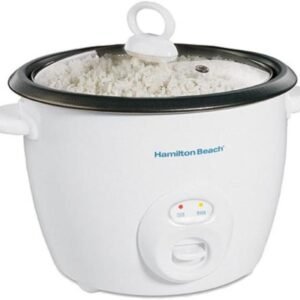 Hamilton Beach Rice Cooker & Food Steamer 20 Cups Cooked (10 Uncooked), White (37532N) Hamilton Beach Rice Cooker & Food Steamer 20 Cups Cooked (10 Uncooked), White (37532N)