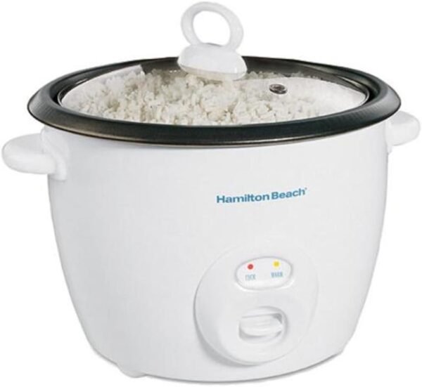 Hamilton Beach Rice Cooker & Food Steamer 20 Cups Cooked (10 Uncooked), White (37532N) Hamilton Beach Rice Cooker & Food Steamer 20 Cups Cooked (10 Uncooked), White (37532N)