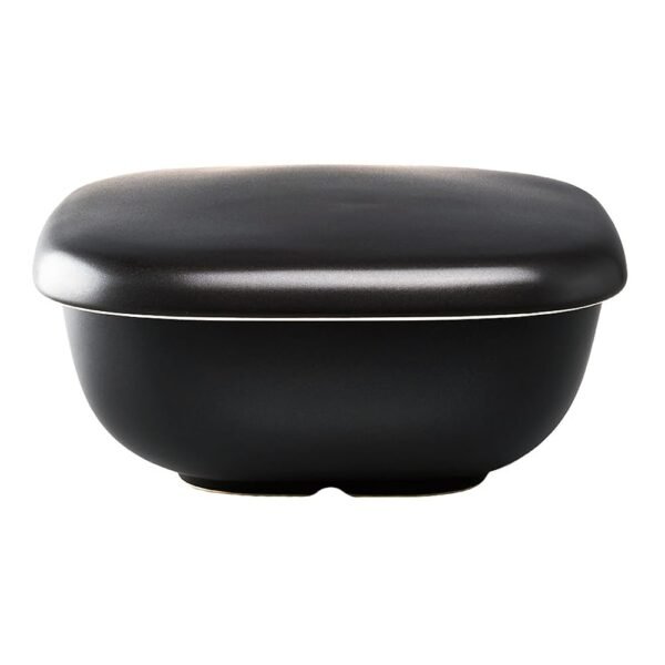 HARIO GO-2B Rice Pot, Microwave Safe, Black, 2 Pieces, Made in Japan HARIO GO-2B Rice Pot, Microwave Safe, Black, 2 Pieces, Made in Japan
