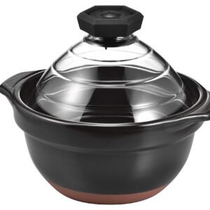 Hario "Gohan Gama" Glass Lid Ceramic Rice Cooker, 3-Cup Hario "Gohan Gama" Glass Lid Ceramic Rice Cooker, 3-Cup
