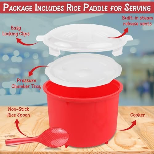 Home-X Microwave Rice Cooker Review Efficient 10 Cup Rice Steamer With Steam Release Vents Home-X Microwave Rice Cooker Review Efficient 10 Cup Rice Steamer With Steam Release Vents