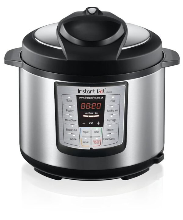 Instant Pot Lux 6-in-1 Electric Pressure Cooker, Slow Cooker, Rice Cooker, Steamer, Saute, and Warmer|6 Quart|12 One-Touch Programs Instant Pot Lux 6-in-1 Electric Pressure Cooker, Slow Cooker, Rice Cooker, Steamer, Saute, and Warmer|6 Quart|12 One-Touch Programs