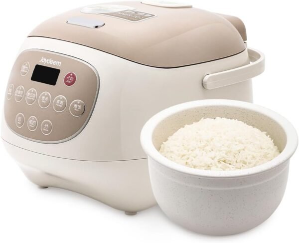 Joydeem Ceramic Rice Cooker, 6 Cups Uncooked Rice Cookers with Pure Ceramic Inner Pot, Healthy & PFOA Free, 3L, DFB-C300 Joydeem Ceramic Rice Cooker, 6 Cups Uncooked Rice Cookers with Pure Ceramic Inner Pot, Healthy & PFOA Free, 3L, DFB-C300