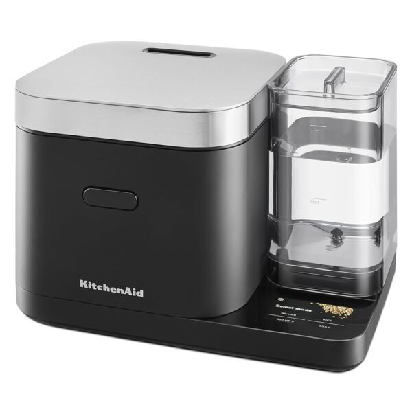 KitchenAid Grain and Rice Cooker 8 Cup with Automatically Sensing Integrated Scale + Water Tank, KGC3155BM KitchenAid Grain and Rice Cooker 8 Cup with Automatically Sensing Integrated Scale + Water Tank, KGC3155BM