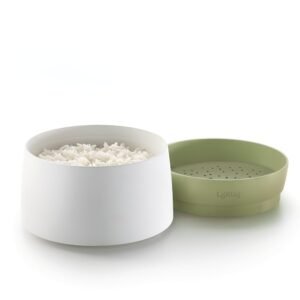 Lekue Microwave Rice, Grain & Quinoa Cooker, one size,1 Liters, Green Lekue Microwave Rice, Grain & Quinoa Cooker, one size,1 Liters, Green