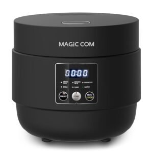 MAGiC COM Rice Cooker 4 Cup(Uncooked) 8 Cup(Cooked), Small Rice Cooker with Steamer, One Touch Healthy Cooking & Warmer, Slow Cooker with Nonstick Inner Pot, 24 Hour Delay... MAGiC COM Rice Cooker 4 Cup(Uncooked) 8 Cup(Cooked), Small Rice Cooker with Steamer, One Touch Healthy Cooking & Warmer, Slow Cooker with Nonstick Inner Pot, 24 Hour Delay...