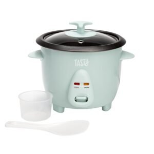 Mini Rice Cooker with Removable Nonstick Bowl and Auto Keep Warm Function, Great For Soups, Stews, Grains and Oats, 6 Cups Cooked (3 Cups Uncooked), 1.5-Quart, Aqua Mini Rice Cooker with Removable Nonstick Bowl and Auto Keep Warm Function, Great For Soups, Stews, Grains and Oats, 6 Cups Cooked (3 Cups Uncooked), 1.5-Quart, Aqua