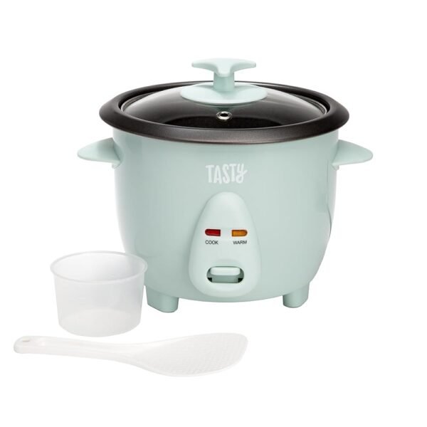 Mini Rice Cooker with Removable Nonstick Bowl and Auto Keep Warm Function, Great For Soups, Stews, Grains and Oats, 6 Cups Cooked (3 Cups Uncooked), 1.5-Quart, Aqua Mini Rice Cooker with Removable Nonstick Bowl and Auto Keep Warm Function, Great For Soups, Stews, Grains and Oats, 6 Cups Cooked (3 Cups Uncooked), 1.5-Quart, Aqua