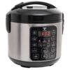 Moss & Stone - Small Digital Electric Rice Cooker, 4-8 Cups, 10 Preset Settings, Brown and White Rice Steamer, Slow Cooker with Steamer for Vegetables, Pot Moss & Stone - Small Digital Electric Rice Cooker, 4-8 Cups, 10 Preset Settings, Brown and White Rice Steamer, Slow Cooker with Steamer for Vegetables, Pot
