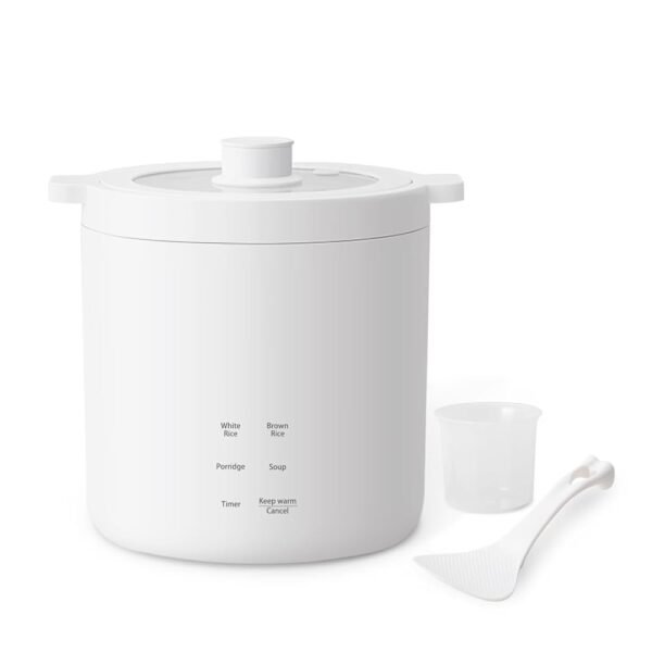 Olayks Mini Rice Cooker 2 Cup Uncooked, Small Electric Cooker, with 4 Cooking Functions, 24 Hour Preset and Heat Preservation, Anti Scald Carry Handle Olayks Mini Rice Cooker 2 Cup Uncooked, Small Electric Cooker, with 4 Cooking Functions, 24 Hour Preset and Heat Preservation, Anti Scald Carry Handle