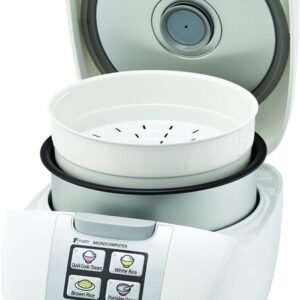 Panasonic 5 Cup (Uncooked) Rice Cooker with Fuzzy Logic and One-Touch Cooking for Brown Rice, White Rice, and Porridge or Soup – 1.0 Liter – SR-DF101 (White) Panasonic 5 Cup (Uncooked) Rice Cooker with Fuzzy Logic and One-Touch Cooking for Brown Rice, White Rice, and Porridge or Soup – 1.0 Liter – SR-DF101 (White)