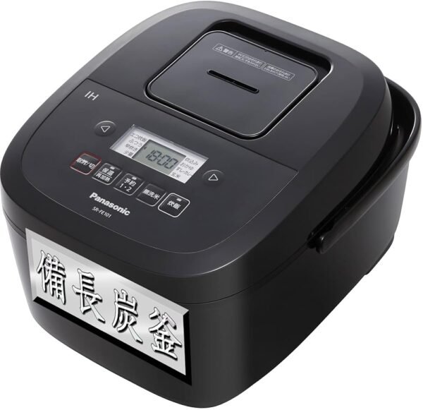 Panasonic SR-FE101-K Rice Cooker, 5.5 Cup, 2-Tier IH, Simple Design, Binchotan Pot Panasonic SR-FE101-K Rice Cooker, 5.5 Cup, 2-Tier IH, Simple Design, Binchotan Pot