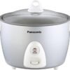 Panasonic SR-G10FGL Rice, Steamer and Multi-Cooker, 5.5 cups (Uncooked), 11-Cups One-Step Automatic Cooking, Silver, 5.5 Cups uncooked/11 Cups cooked