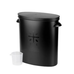 PEARL METAL BLKP AZ-5042 Rice Bottle, All Black, For 11.0 lbs (5 kg) PEARL METAL BLKP AZ-5042 Rice Bottle, All Black, For 11.0 lbs (5 kg)