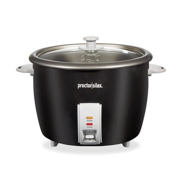 Proctor Silex Rice Cooker & Food Steamer, 30 Cups Cooked (15 Cups Uncooked), Includes Steam and Rinsing Basket, Black (37555) Proctor Silex Rice Cooker & Food Steamer, 30 Cups Cooked (15 Cups Uncooked), Includes Steam and Rinsing Basket, Black (37555)