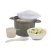 Progressive International Set Microwave Rice Cooker, 4 Piece, Gray Progressive International Set Microwave Rice Cooker, 4 Piece, Gray