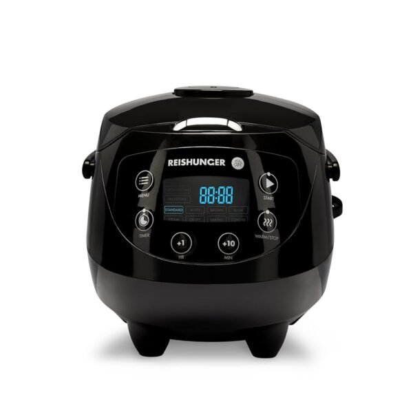 Reishunger Digital Mini Rice Cooker & Steamer, Black with Keep-Warm Function & Timer - 3.5 Cups - Small Rice Cooker Japanese Style with Ceramic Inner Pot - 8 Programs - 1-3 People Reishunger Digital Mini Rice Cooker & Steamer, Black with Keep-Warm Function & Timer - 3.5 Cups - Small Rice Cooker Japanese Style with Ceramic Inner Pot - 8 Programs - 1-3 People