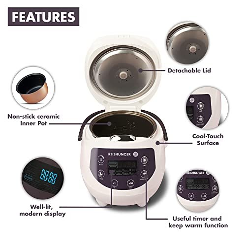 Reishunger Mini Rice Cooker Review 8 Cooking Modes and Ceramic Pot Features Reishunger Mini Rice Cooker Review 8 Cooking Modes and Ceramic Pot Features