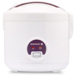 Reishunger Rice Cooker & Steamer with Keep-Warm Function - 5 Cups Uncooked Rice - Ceramic Coating incl. Steamer Insert - For 1-6 People Reishunger Rice Cooker & Steamer with Keep-Warm Function - 5 Cups Uncooked Rice - Ceramic Coating incl. Steamer Insert - For 1-6 People