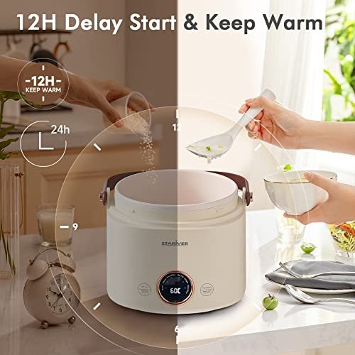 Stariver Small Rice Cooker S580-1 Review Compact Design with Non-Stick Ceramic Pot Stariver Small Rice Cooker S580-1 Review Compact Design with Non-Stick Ceramic Pot