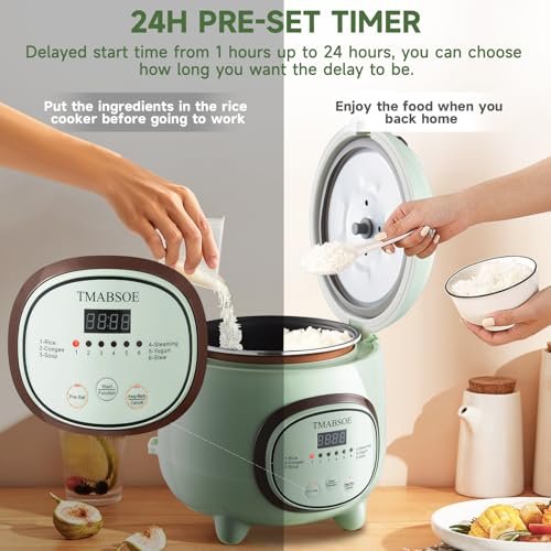 Versatile Small Rice Cooker TMABSOE TH-1.6L Review with 6 Cooking Modes and Timer Versatile Small Rice Cooker TMABSOE TH-1.6L Review with 6 Cooking Modes and Timer