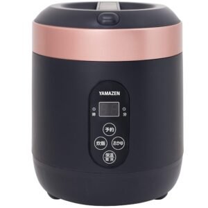 [Yamazen] Rice cooker 0.5-1.5 go Microcomputer-type small mini rice cooker with rice cracker mode for warm living Reservation function Black YJG-M150 (B) Japan Import