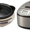 Zojirushi EP-PBC10 Gourmet d'Expert Electric Skillet & NS-LGC05XB Micom Rice Cooker & Warmer, 3-Cups (uncooked), Stainless Black