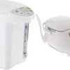 Zojirushi Micom Water Boiler and Warmer, 169 oz/5.0 L, White & NS-ZCC10 Neuro Fuzzy Rice Cooker, 5.5-Cup, White