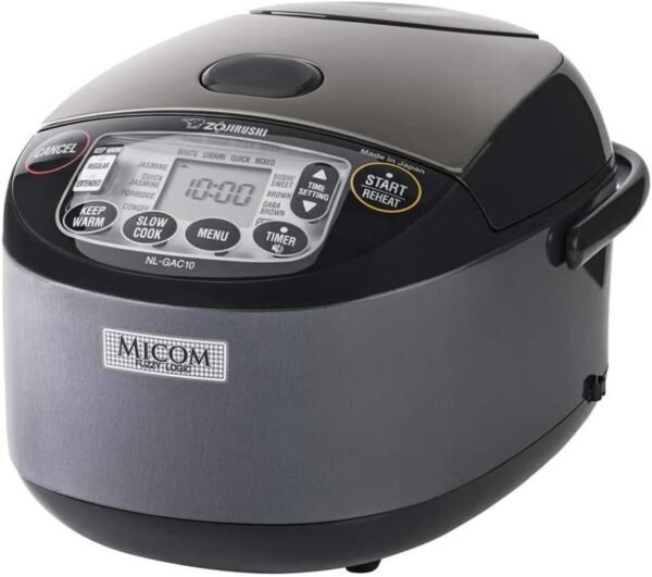 Zojirushi NL-GAC10BM 5.5 Cup Uncooked Umami Micom Rice Cooker and Warmer (Metallic Black) Zojirushi NL-GAC10BM 5.5 Cup Uncooked Umami Micom Rice Cooker and Warmer (Metallic Black)